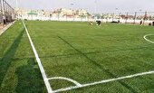 افتتاح دو زمین چمن مصنوعی مینی فوتبال در شهرستان هیرمند