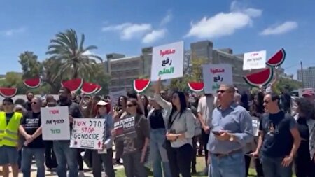 ببینید | اعتراضات دانشجویی به تل‌آویو کشیده شد