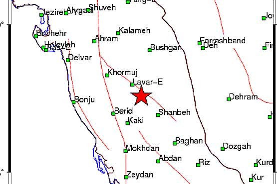 زلزله 4 ریشتری کاکی در استان بوشهر را لرزاند