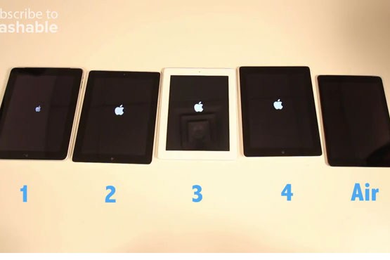 مقایسه تبلت‌های اپل از آیپد نسل اول تا آیپد اِر