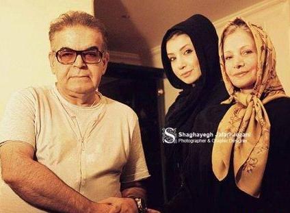 حمید لولایی و همسر و دخترش/ عکس