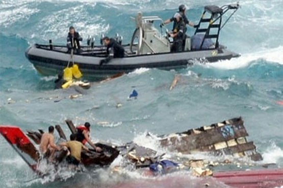 واژگونی قایق در مدیترانه و مفقود شدن ۱۰۰ مهاجر