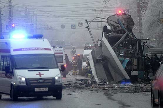 افزایش شمار تلفات انفجار انتحاری اتوبوس در روسیه