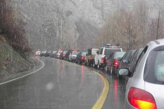 جاده های دو استان بارانی است