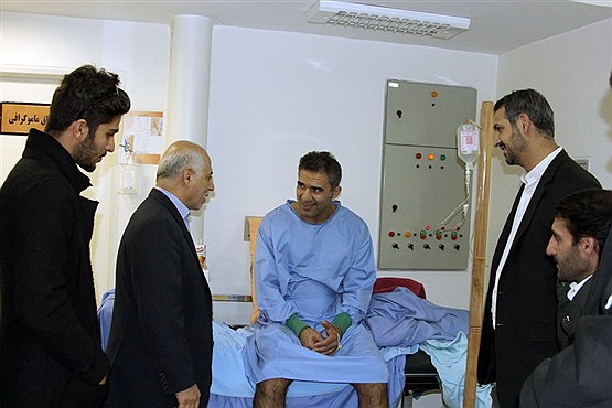 عابدزاده در بیمارستان