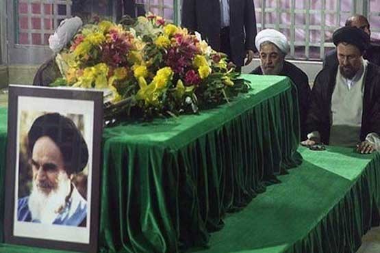 روحانی,رئیس جمهور,مرقد امام