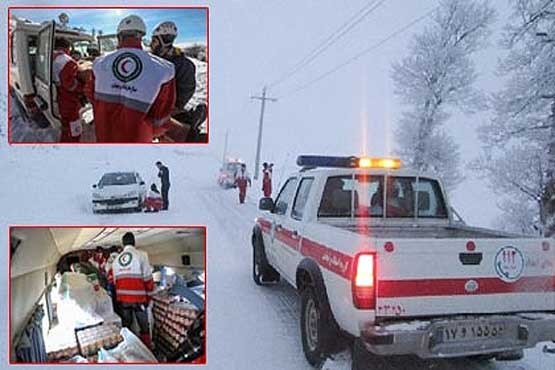 امدادرسانی به ۴۷ هزار و ۳۰۰ نفر در برف و کولاک