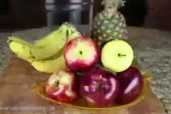 ابتکار زیبا و خوردنی با سیب