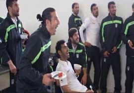 تماشای بازی ایران - برزیل از سوی فوتبالیست ها