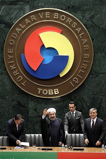 دیدار تجار و بازرگانان ترکیه با حسن روحانی
