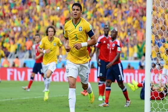 پیروزی برزیل برابر کلمبیا در نیمه نخست 
