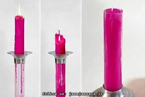 کاربرد خلاقانه: شمع دوبار مصرف! |عکس|