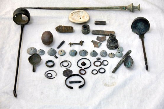 کشف عتیقه‌های 2000 ساله از قاچاقچیان