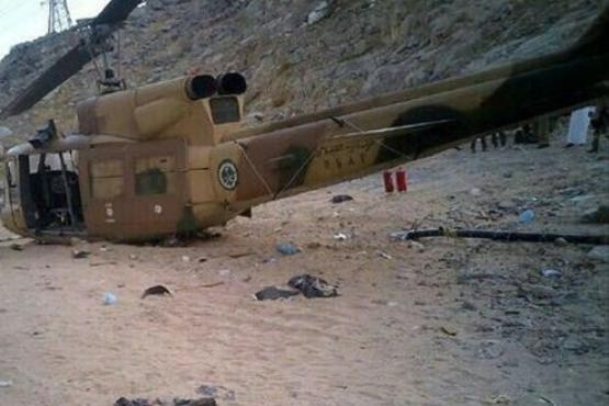 مرگ 6 سرباز مصری در سقوط بالگرد