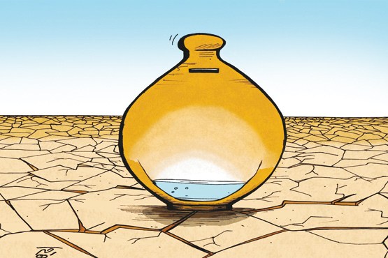 بحران ​آب ​دامن زمین را گرفته است