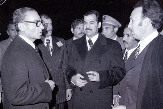 شاه ، صدام و بومدین رئیس جمهور الجزایر / عکس
