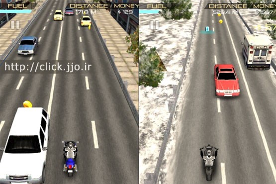 بازی موبایل: جنون سرعت با موتورسیکلت