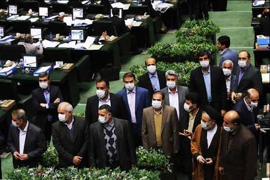 نمایندگان خوزستانی با «ماسک» به صحن علنی آمدند