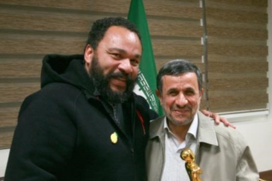 دیدار بی سروصدای هنرپیشه فرانسوی با احمدی نژاد/ عکس