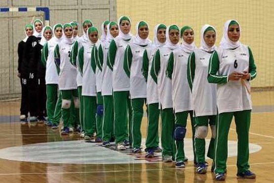 ششمی هندبال بانوان ایران در مسابقات قهرمانی آسیا