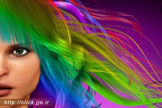 نرم‌افزار موبایل: رنگ و مدل موی خود را تغییر دهید