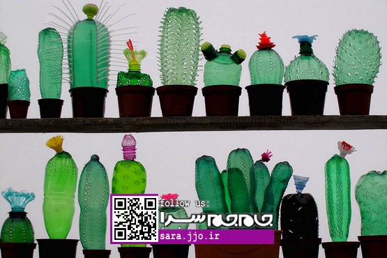 خلاقیت‌های هنرمندانه با بطری‌های پلاستیکی [مجموعه عکس]