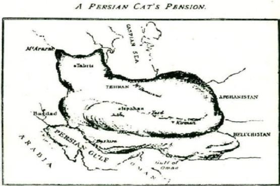 قدیمی ترین نقشه ایران به شکل گربه/ عکس