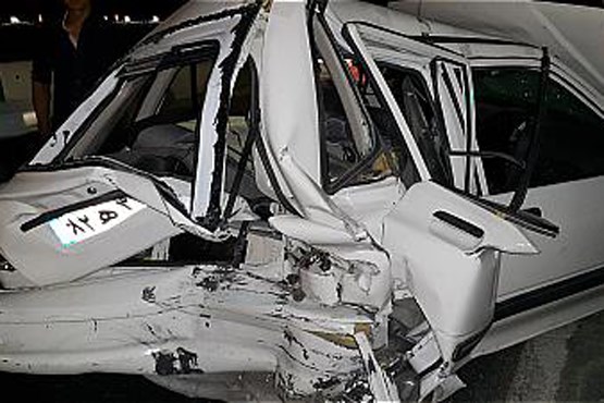 تصادف 12 خودرو در بزرگراه یاسینی
