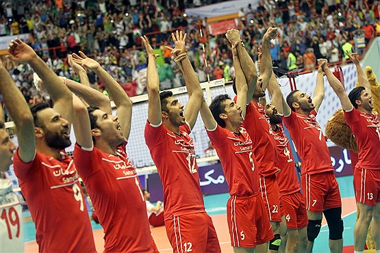 پیروزی تیم والیبال ایران مقابل لهستان