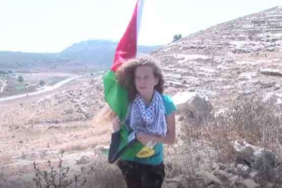 دختر 14 ساله فلسطینی ، یک مبارز شجاع + فیلم + عکس