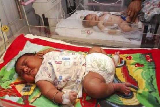 سنگین ترین نوزاد هندی به دنیا آمد