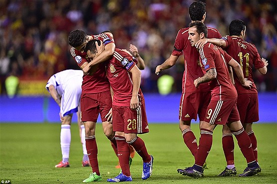 صعود اسپانیا به یورو 2016+تصاویر