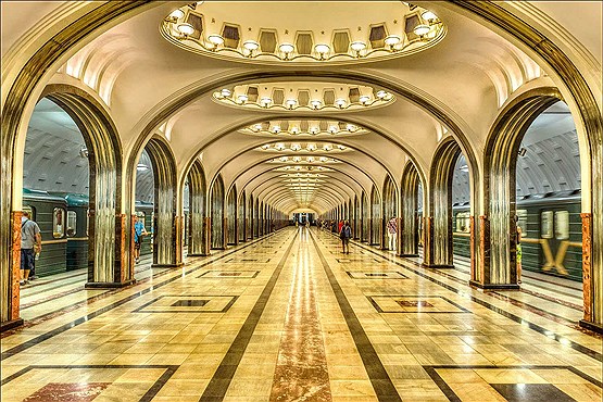 زیباترین مترو جهان! + تصاویر