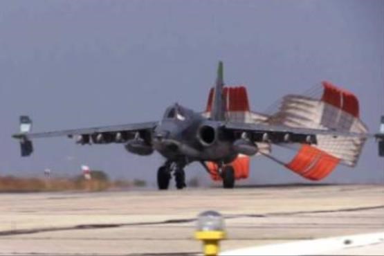 حملات جنگنده‌های روسی علیه داعش در سوریه + فیلم