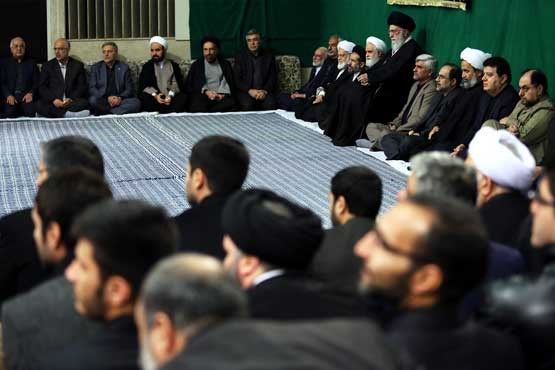 تصویر مراسم عزاداری اربعین حسینی (ع) در حضور رهبر معظم انقلاب برگزار شد