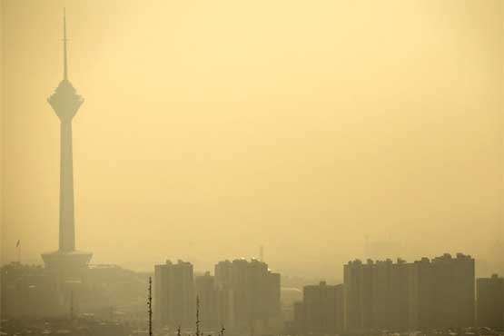 تصویر هوای تهران همچنان ناسالم است