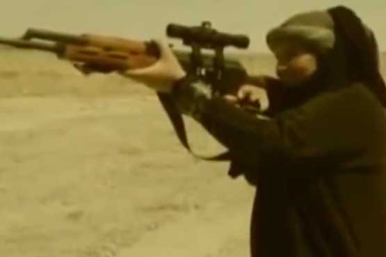 فیلم زنان عراقی هنگام مبارزه با داعش