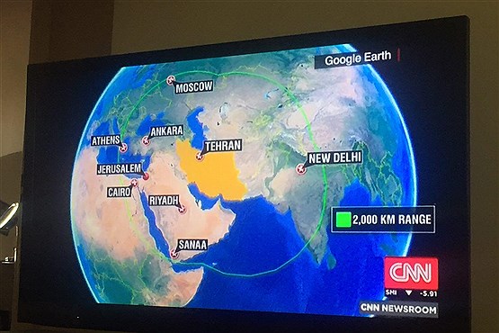 موشک تازه شلیک شده ایران تا کجا می رسد؟ +نقشه