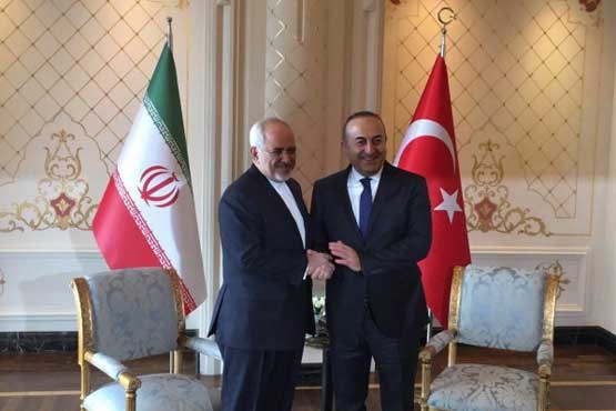 دیدار ظریف با وزیر خارجه ترکیه