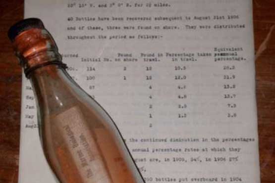 قدیمی ترین بطری حامل پیام جهان پیدا شد +عکس