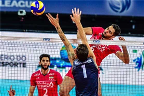 شکست بلندقامتان والیبال ایران برابر آمریکا + عکس
