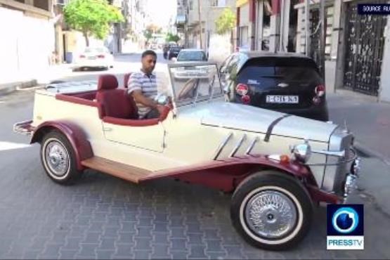 یک اتومبیل کلاسیک اعجاب‌ آور در فلسطین + فیلم