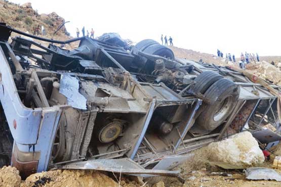 آمار سربازان قربانی حادثه سقوط اتوبوس 13 تن است