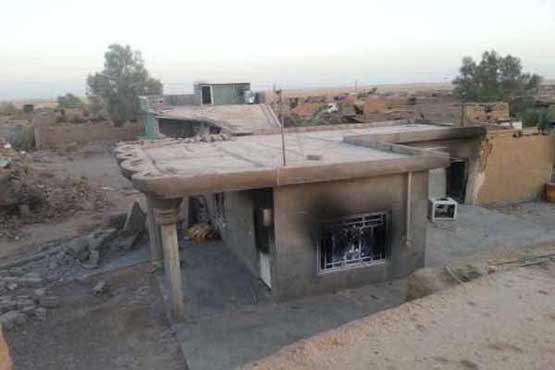 داعش منازل را در فلوجه آتش می زند