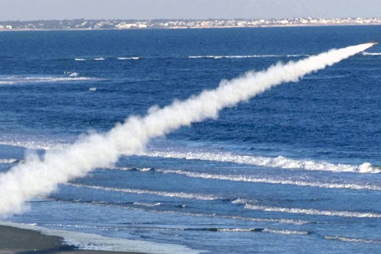 حماس موشک زمین به دریا آزمایش کرد