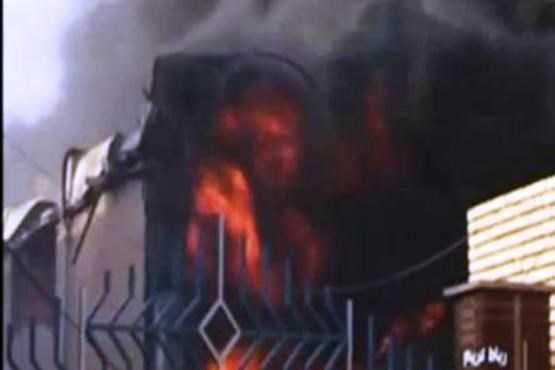 آتش سوزی در کارخانه شهرک صنعتی پرند + فیلم