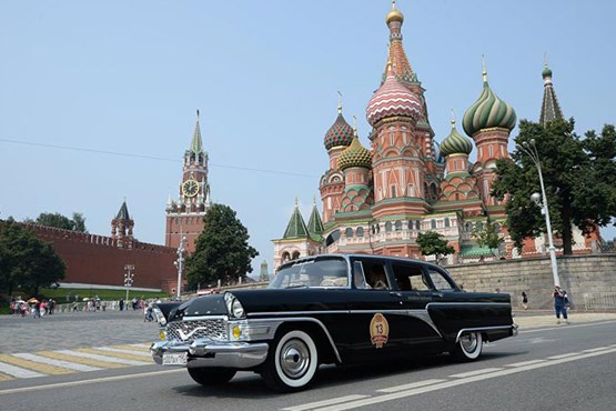 رژه اتومبیل‌‌های کلاسیک در روسیه +عکس