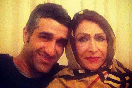 پژمان جمشیدی در کنار مادرش +عکس