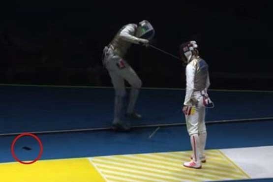 اتفاقی عجیب در مسابقات شمشیربازی المپیک ریو +عکس