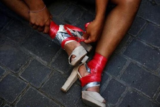 مردان زنانه پوش با کفش‌ پاشنه‌بلند + عکس